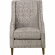 Quinn Accent Chair in Dove Grey Fabric